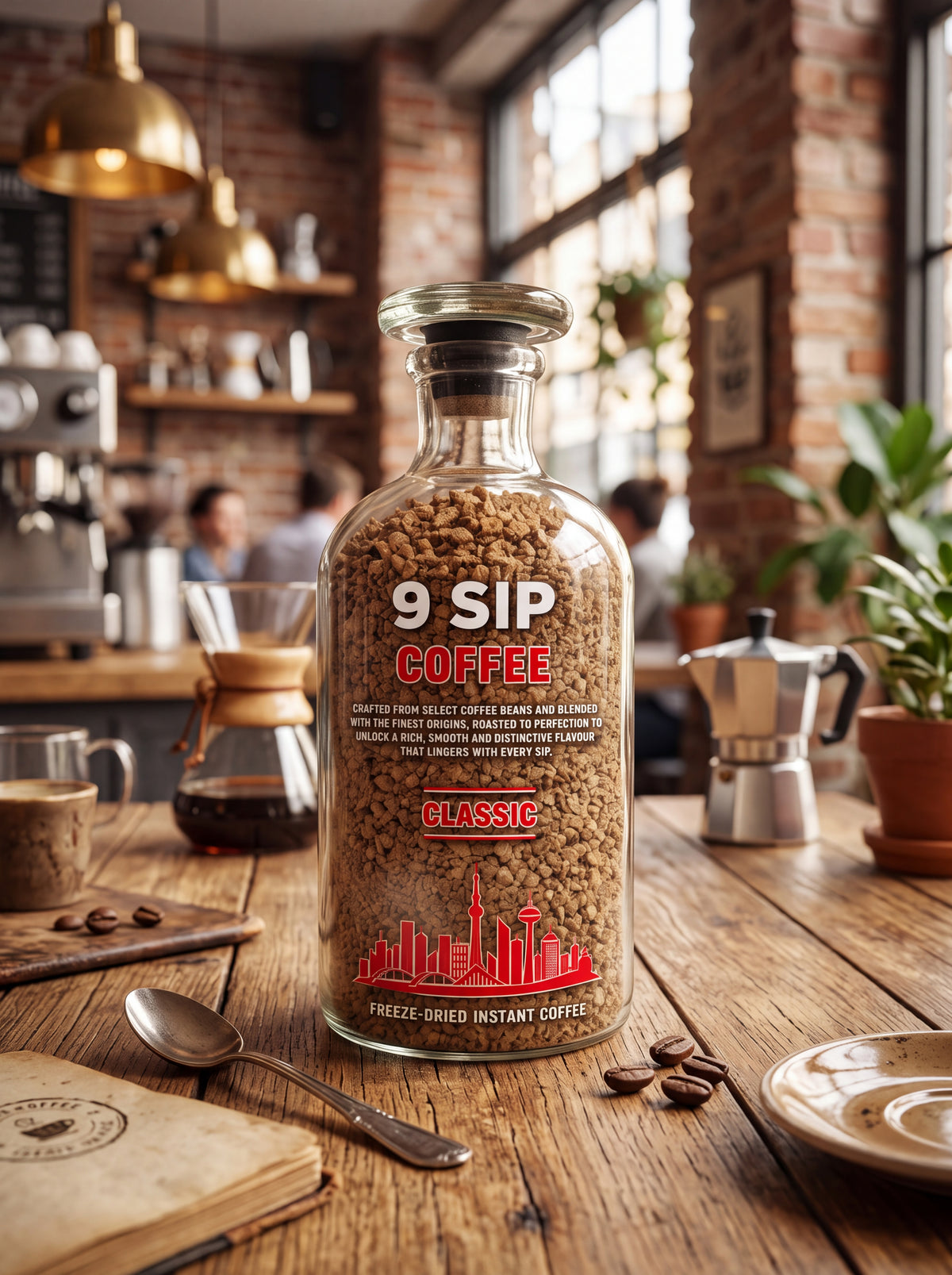 9SIP Classic – Freeze-Dried Instant Coffee (150g)