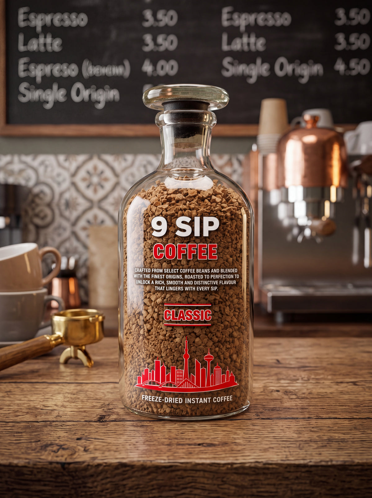 9SIP Classic – Freeze-Dried Instant Coffee (150g)
