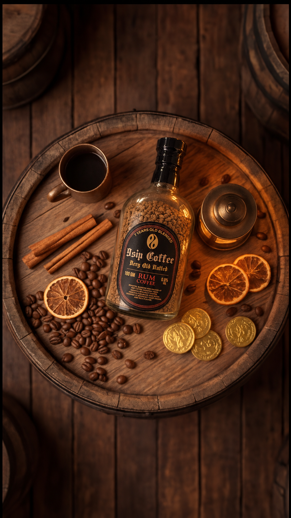 9sip – Spiced Rum Flavoured Instant Coffee (100g)