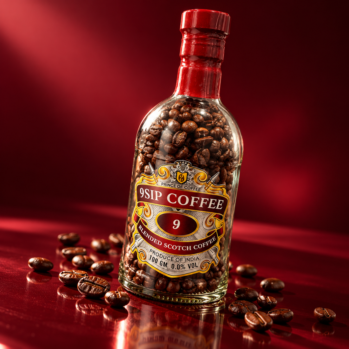 9SIP – Whiskey Flavoured Coffee Beans (150g)