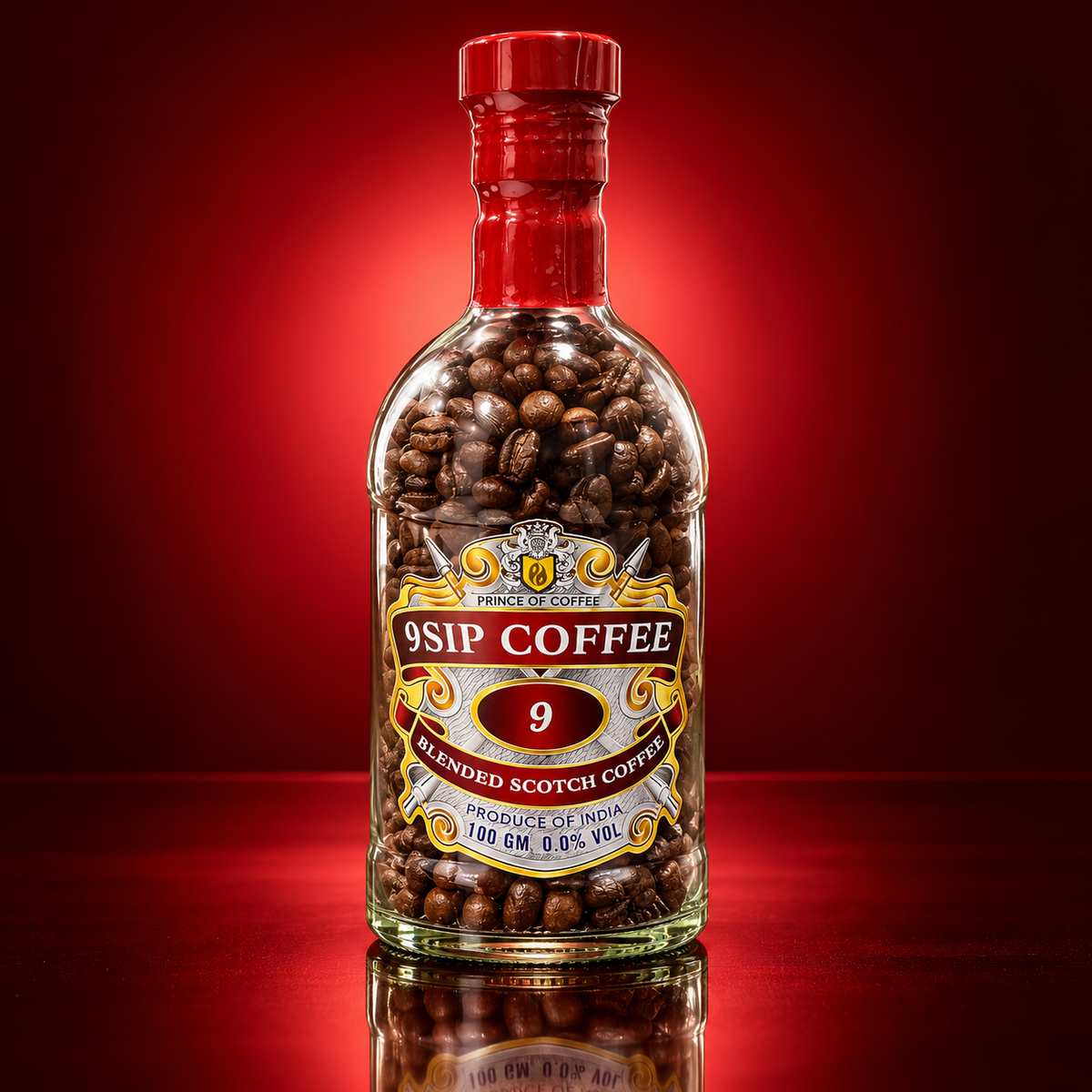 9SIP – Whiskey Flavoured Coffee Beans (150g)