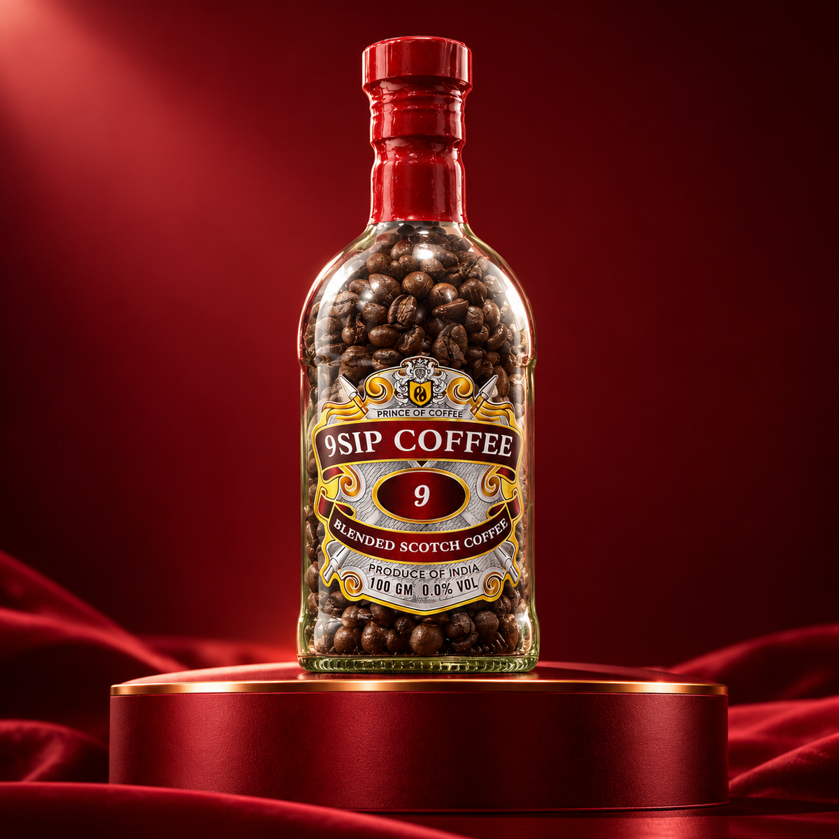 9SIP – Whiskey Flavoured Coffee Beans (150g)