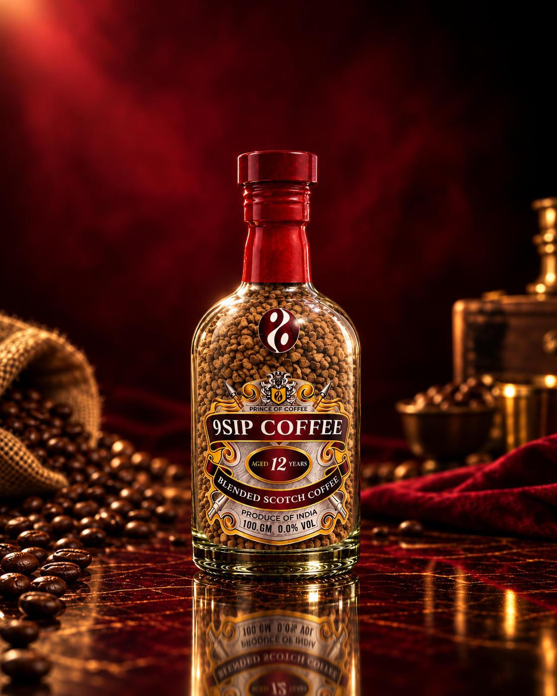 9SIP – Blended Scotch Whiskey Flavoured Instant Coffee (100g)
