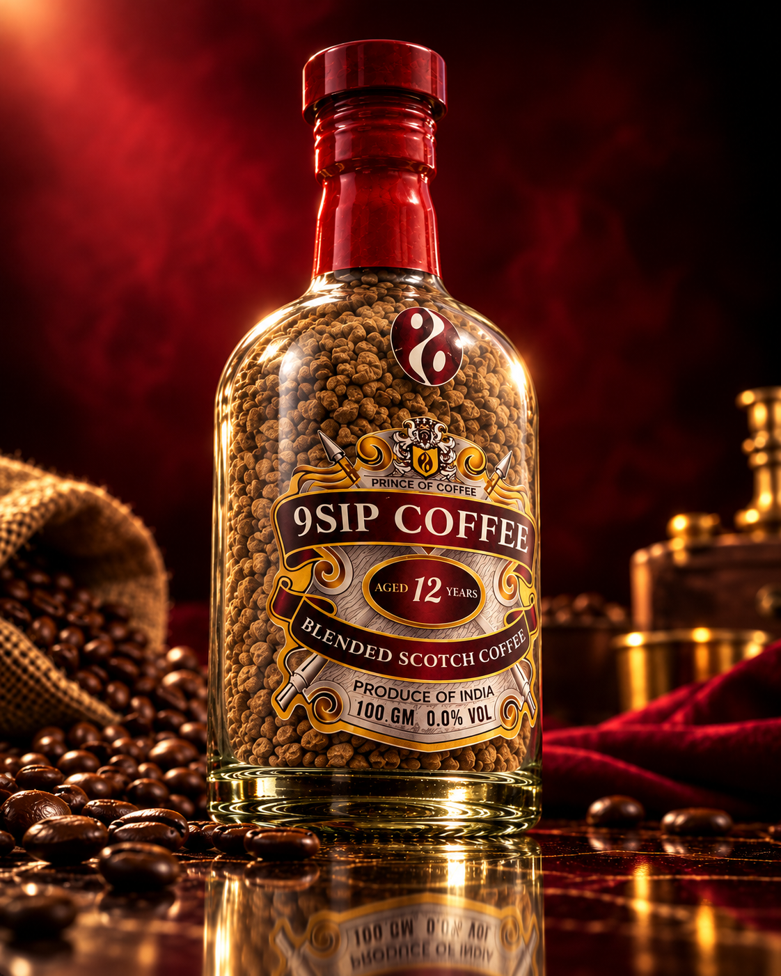 9SIP – Blended Scotch Whiskey Flavoured Instant Coffee (100g)