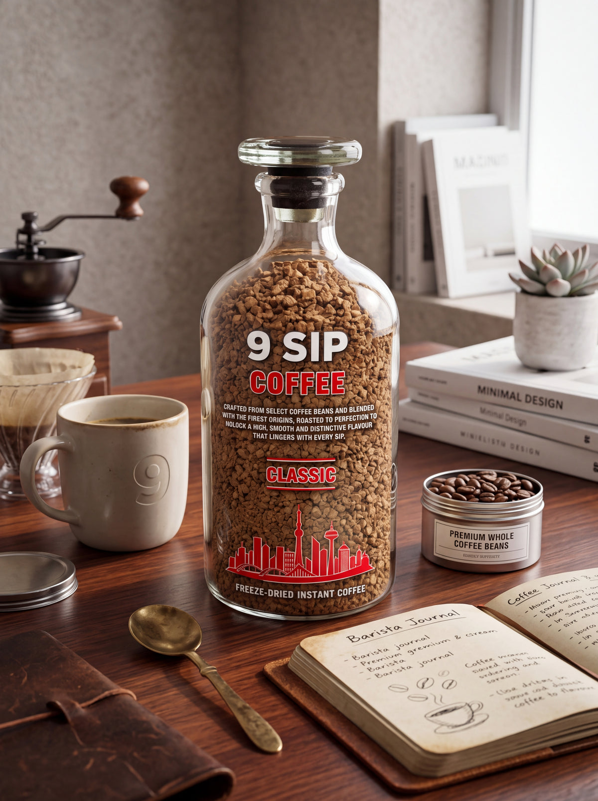 9SIP Classic – Freeze-Dried Instant Coffee (150g)
