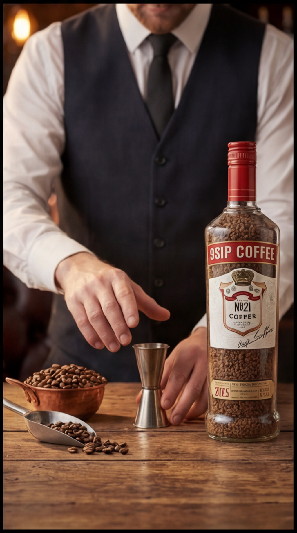 Vodka Flavoured Freeze-Dried Instant Coffee